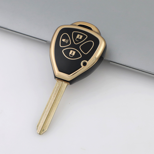 Gold TPU Car Key Cover For  TOYOTA  Key Protect Case