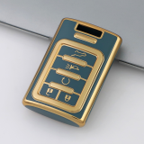 Gold TPU Car Key Cover For  Cadillac  Key Protect Case