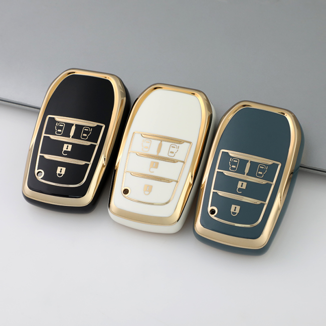 Gold TPU Car Key Cover For  TOYOTA  Key Protect Case