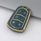 Gold TPU Car Key Cover For  Cadillac  Key Protect Case