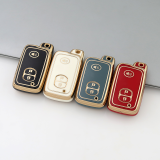 Gold TPU Car Key Cover For  TOYOTA  Key Protect Case
