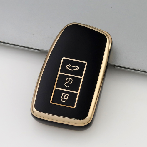 Gold TPU Car Key Cover For Lexus  Key Protect Case