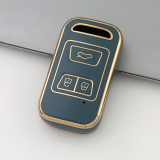Gold TPU Car Key Cover For Chery  Key Protect Case