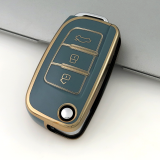 Gold TPU Car Key Cover For Geely  Key Protect Case