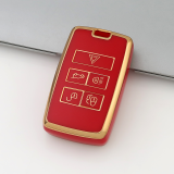 Gold TPU Car Key Cover For Landrover  Key Protect Case