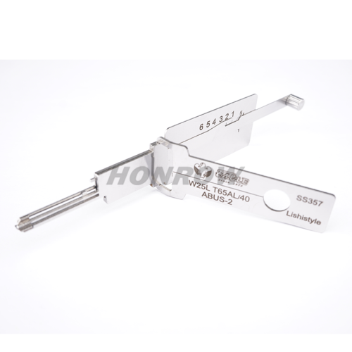 Lishi Tool W25L T65AL/40 ABUS-2 SS357  2 in 1 lock pick lishi style lock pick  2 in 1 tool