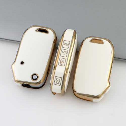 Gold TPU Car Key Cover For  Kia  Key Protect Case