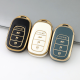 Gold TPU Car Key Cover For  Honda  Key Protect Case
