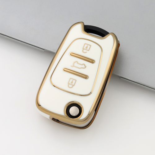Gold TPU Car Key Cover For  HYUNDAI  Key Protect Case