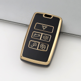Gold TPU Car Key Cover For Landrover  Key Protect Case