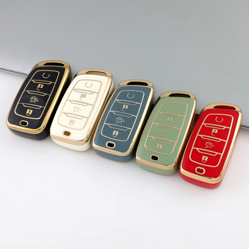 Gold TPU Car Key Cover For  Changan  Key Protect Case