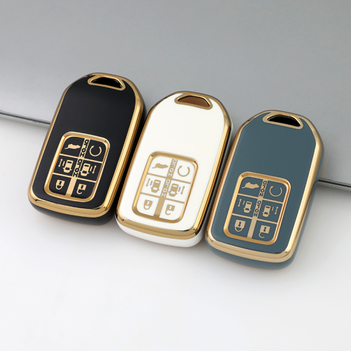 Gold TPU Car Key Cover For  Honda  Key Protect Case