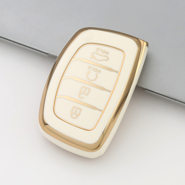 Gold TPU Car Key Cover For  HYUNDAI  Key Protect Case