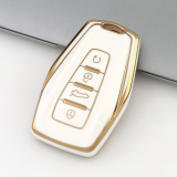 Gold TPU Car Key Cover For Geely  Key Protect Case