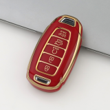 Gold TPU Car Key Cover For  HYUNDAI  Key Protect Case