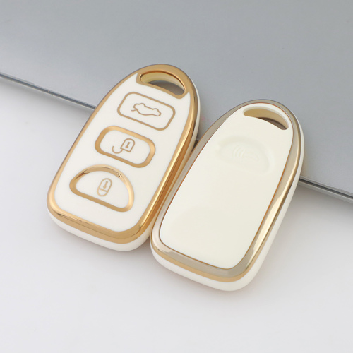 Gold TPU Car Key Cover For  Kia  Key Protect Case