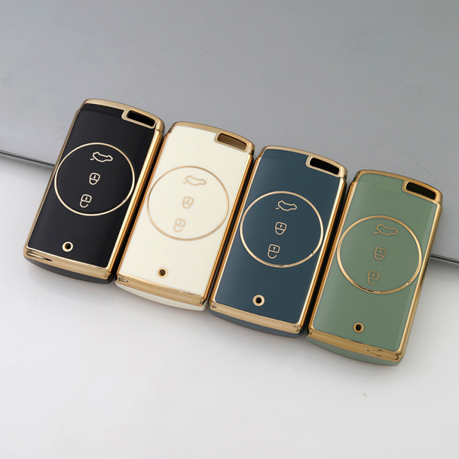 Gold TPU Car Key Cover For Chery  Key Protect Case