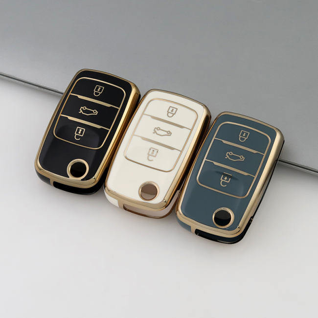 Gold TPU Car Key Cover For  Changan  Key Protect Case
