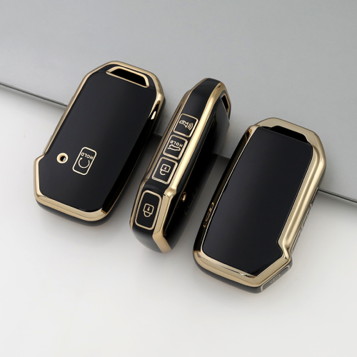 Gold TPU Car Key Cover For  Kia  Key Protect Case