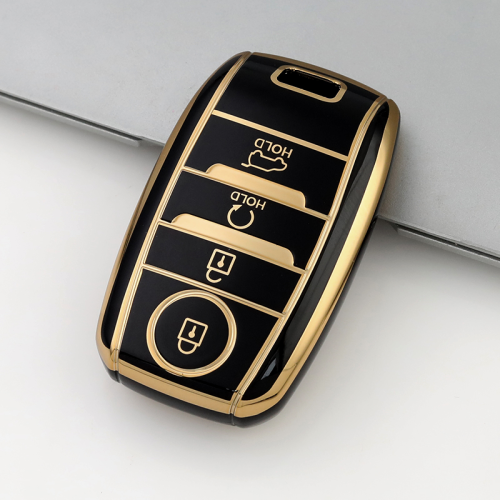 Gold TPU Car Key Cover For  Kia  Key Protect Case