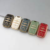 Gold TPU Car Key Cover For  Kia  Key Protect Case