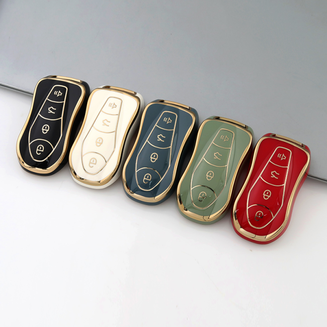 Gold TPU Car Key Cover For Geely  Key Protect Case