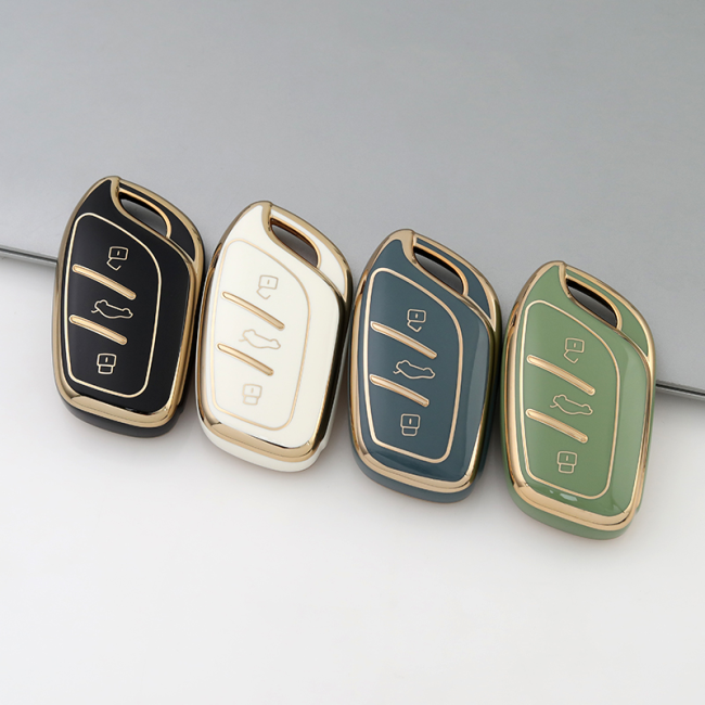 Gold TPU Car Key Cover For Roewe  Key Protect Case