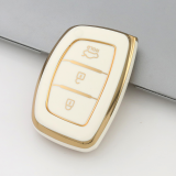 Gold TPU Car Key Cover For  HYUNDAI  Key Protect Case