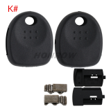 Universal transponder key shell kit, can put all KEYDIY blade