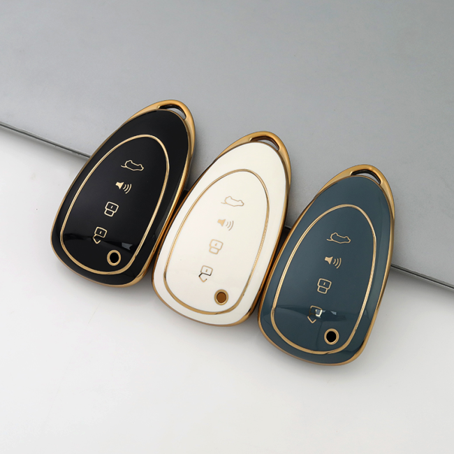 Gold TPU Car Key Cover For WEY  Key Protect Case