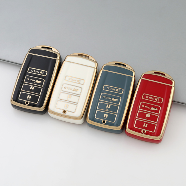Gold TPU Car Key Cover For  Honda  Key Protect Case