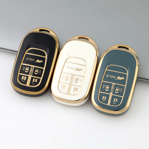 Gold TPU Car Key Cover For  Honda  Key Protect Case