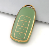 Gold TPU Car Key Cover For Chery  Key Protect Case