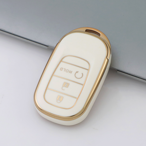 Gold TPU Car Key Cover For  Honda  Key Protect Case