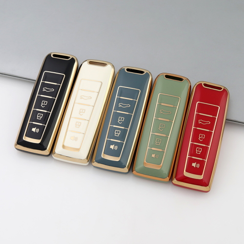 Gold TPU Car Key Cover For WEY  Key Protect Case