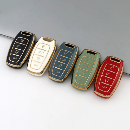 Gold TPU Car Key Cover For  GWM  Key Protect Case