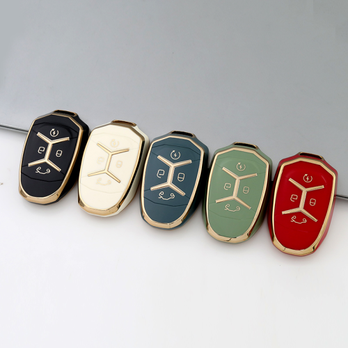 Gold TPU Car Key Cover For LYNK&CO  Key Protect Case