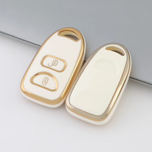 Gold TPU Car Key Cover For  Kia  Key Protect Case