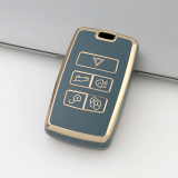 Gold TPU Car Key Cover For Landrover  Key Protect Case