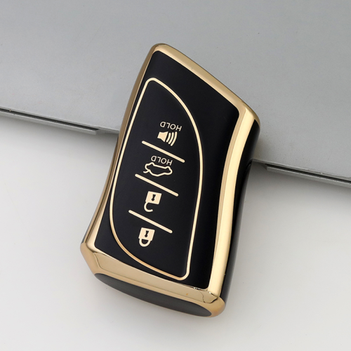 Gold TPU Car Key Cover For Lexus  Key Protect Case