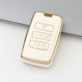 Gold TPU Car Key Cover For Landrover  Key Protect Case