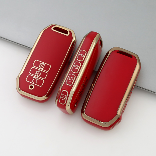 Gold TPU Car Key Cover For  Kia  Key Protect Case