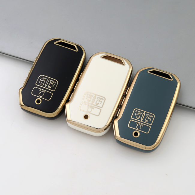 Gold TPU Car Key Cover For  Kia  Key Protect Case