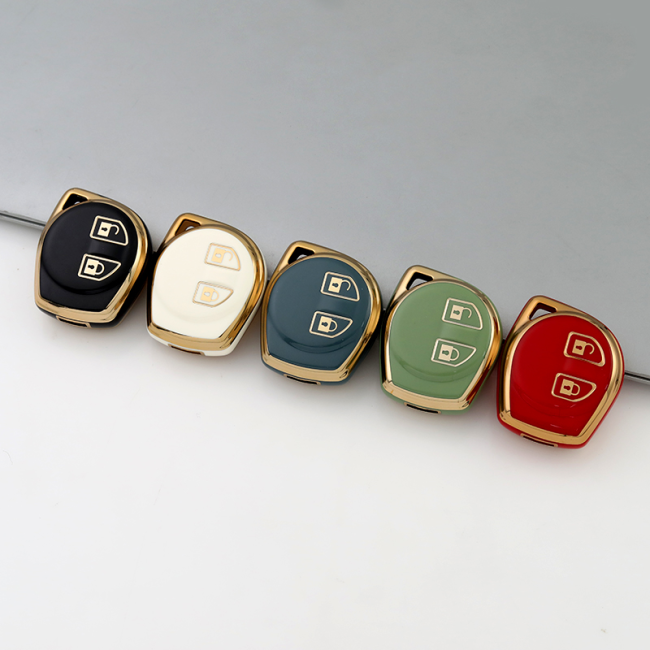 Gold TPU Car Key Cover For SUZUKI  Key Protect Case