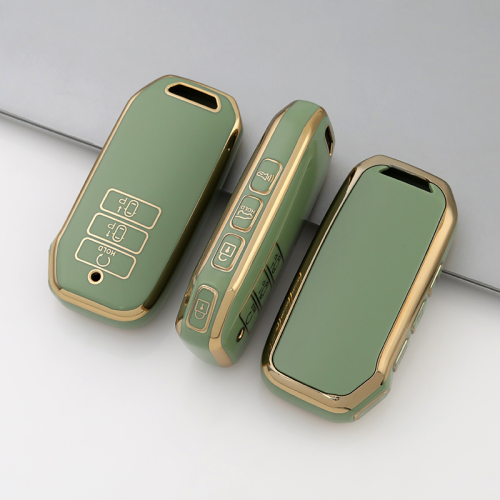 Gold TPU Car Key Cover For  Kia  Key Protect Case