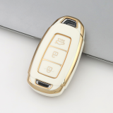 Gold TPU Car Key Cover For  HYUNDAI  Key Protect Case