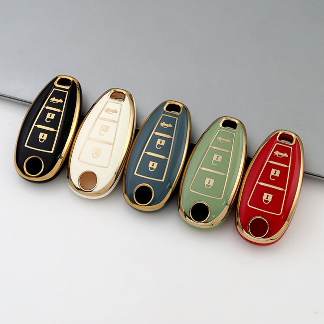 Gold TPU Car Key Cover For SUZUKI  Key Protect Case
