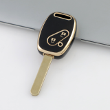Gold TPU Car Key Cover For  Honda  Key Protect Case