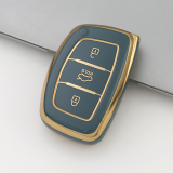 Gold TPU Car Key Cover For  HYUNDAI  Key Protect Case