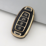 Gold TPU Car Key Cover For  HYUNDAI  Key Protect Case